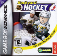 Backyard Hockey GameBoy Advance US box art